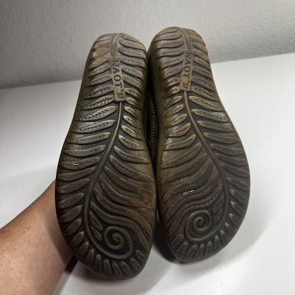 NAOT 37 US 6 Kirei Brown Leather Mary janes Comfort Casual Excellent - Picture 7 of 8